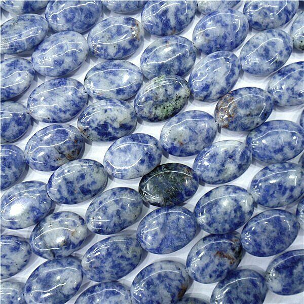 1 Strand 18x13x6mm Natural Blue Sodalite Oval Spacer Loose Beads 15.5inch HH8021