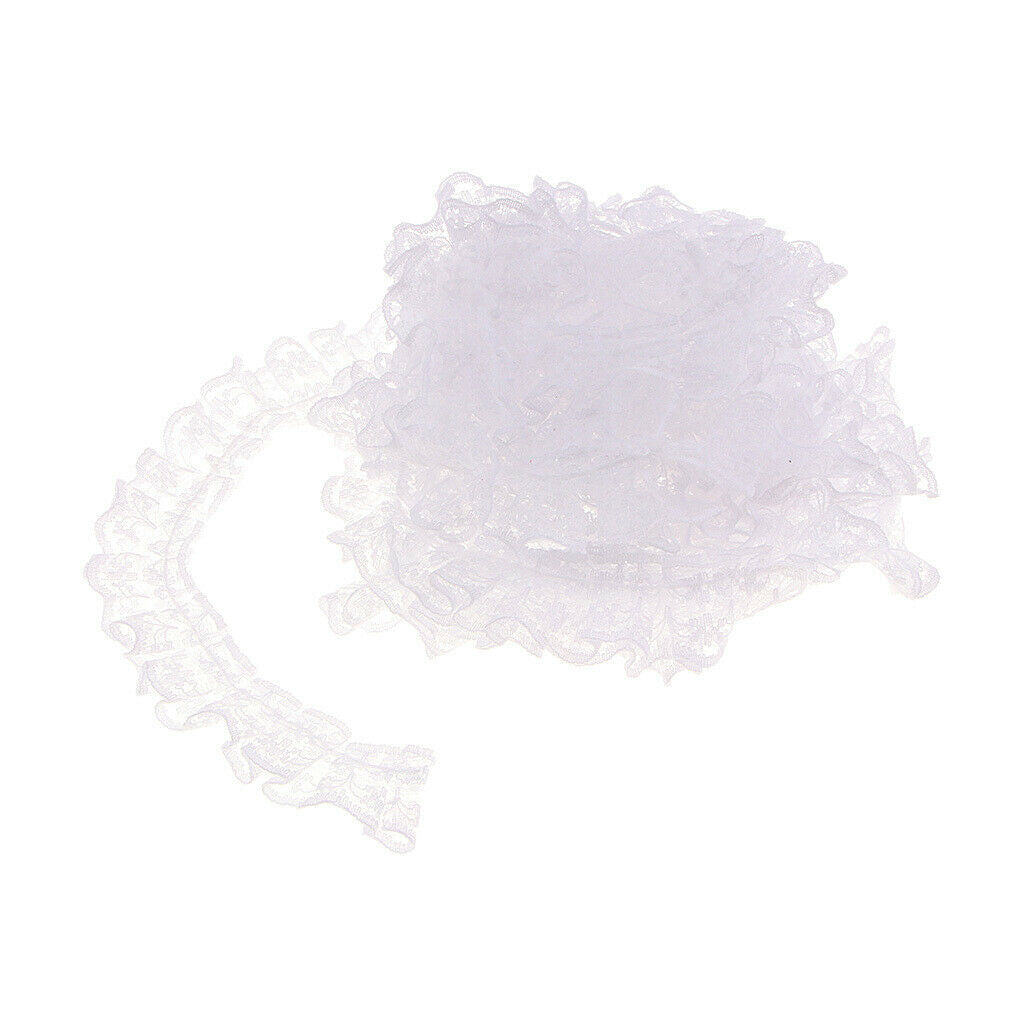 2 pieces 5 yards ribbon flowers elastic lace trim craft accessories