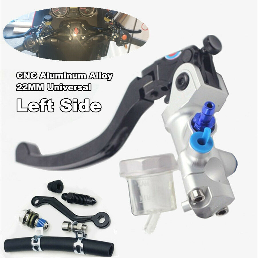 Left 17.5mm motorcycle brake clutch pump lever Radial master cylinder 7/8" 22mm