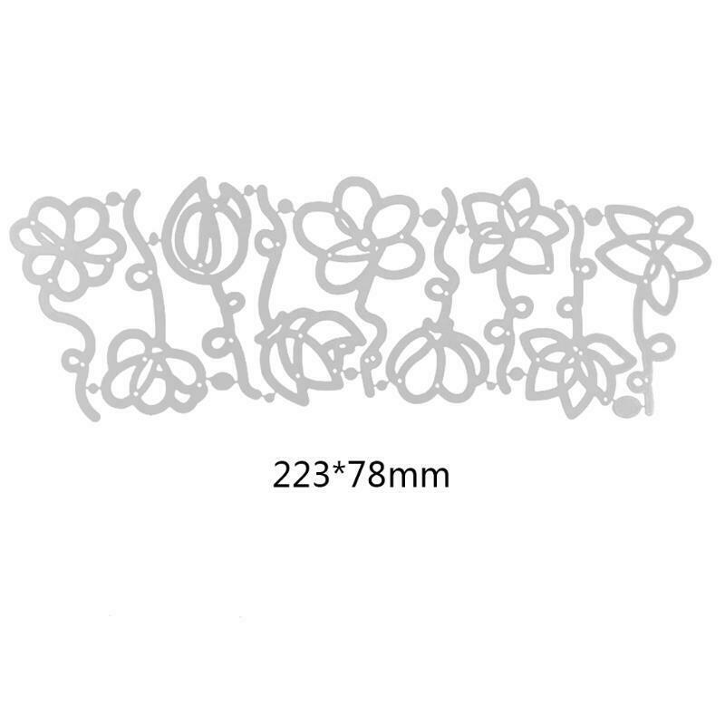 Flowers Metal Cutting Dies Stencil Scrapbooking DIY Album Stamp Paper Embossing