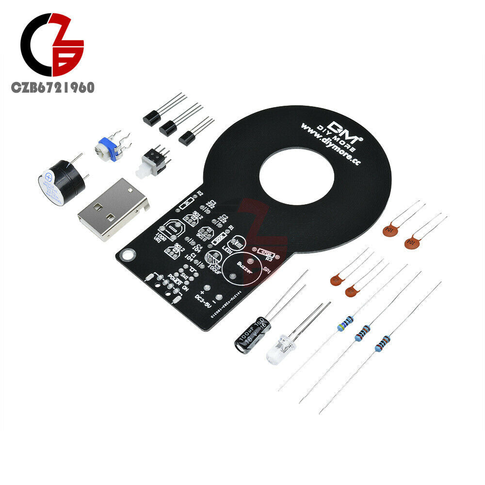 Metal Detector Kits Electronic Non-contact Sensor Module DIY Kit + Battery Box