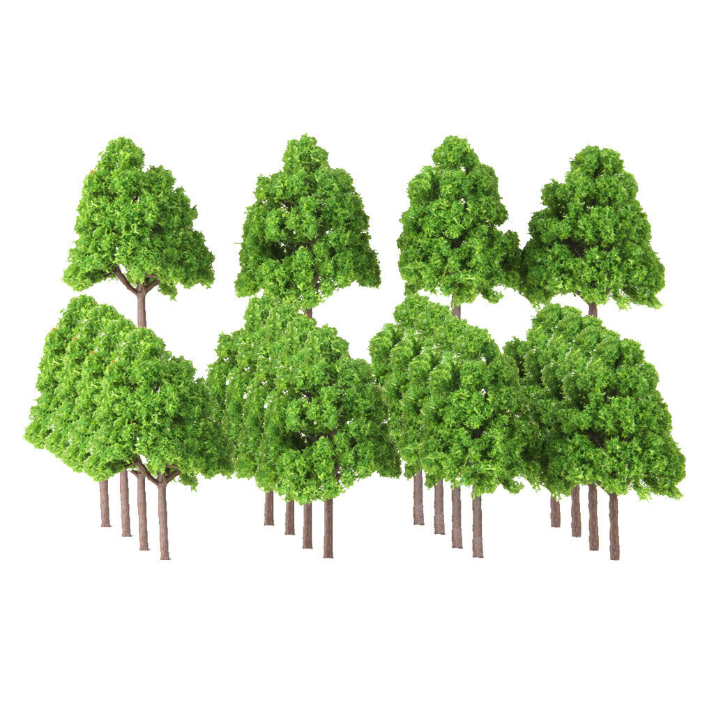 50x 1/150 Scale  Cypress Tree Models for Modeling Landscaping Layout Diorama