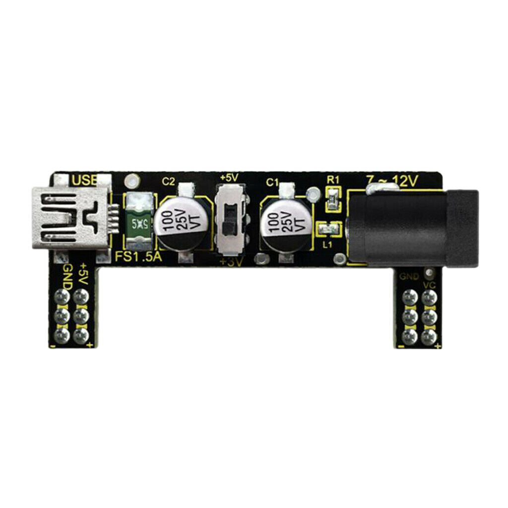 7-12V (DC)/5V USB Input Power Supply Module 3.3/5V Output 500 ma for MB102