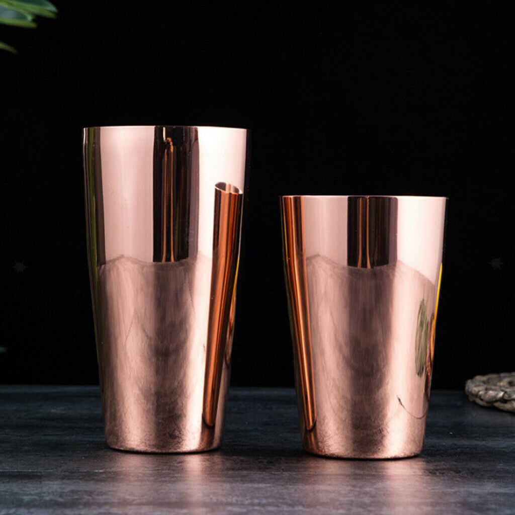 Cocktail Shaker Boston Shaker 2 piece Bartender Bar Tool Black