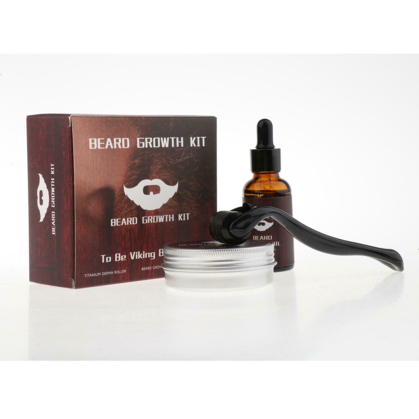 Beard Growth Kit Titanium  Roller Micro Needle for Men Face Grooming Kit