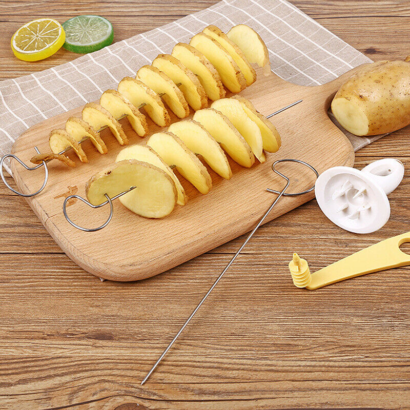 1Set Potato Spiral Cutter Cucumber Slicer Vegetable Spiralizer Kitchen Gadge TL