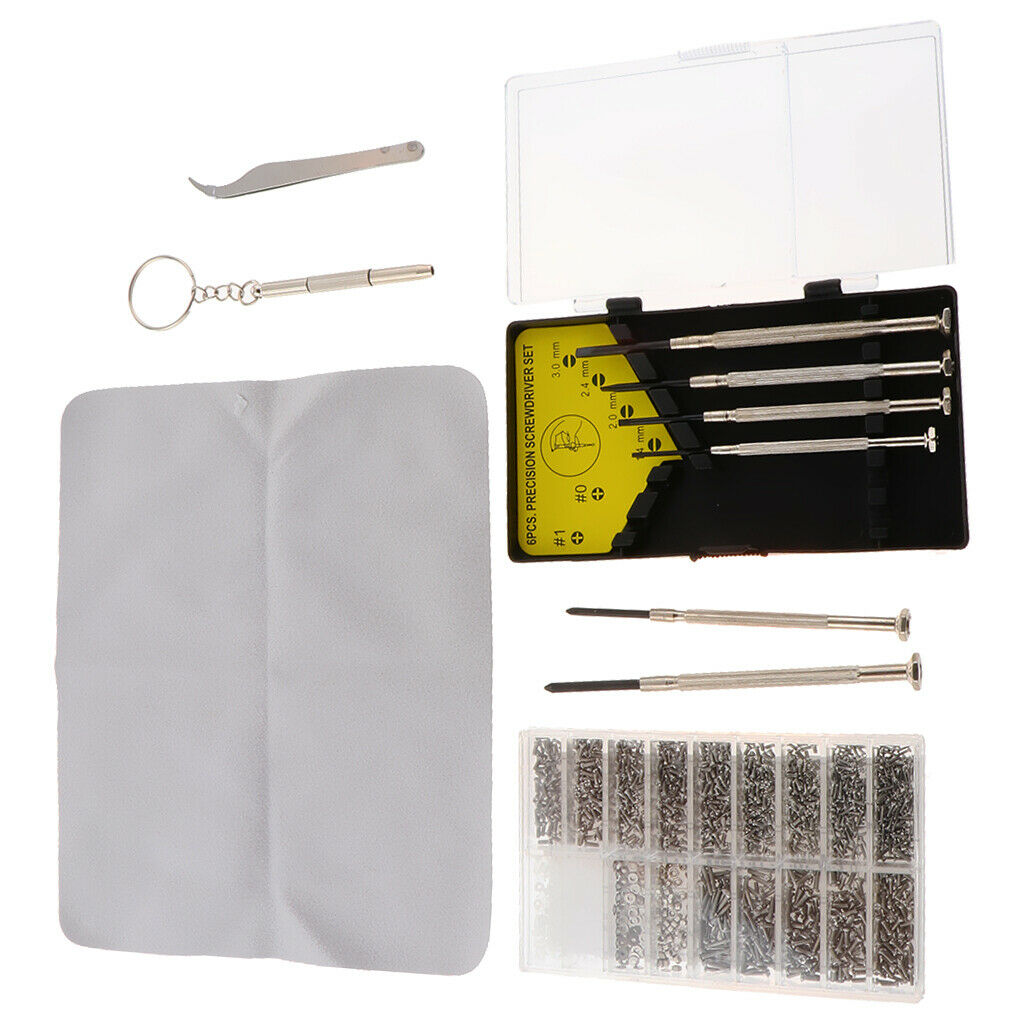 1 Set Eyeglass Repair Kit Screwdriver Repair Tool Kit Watch Repair Kit