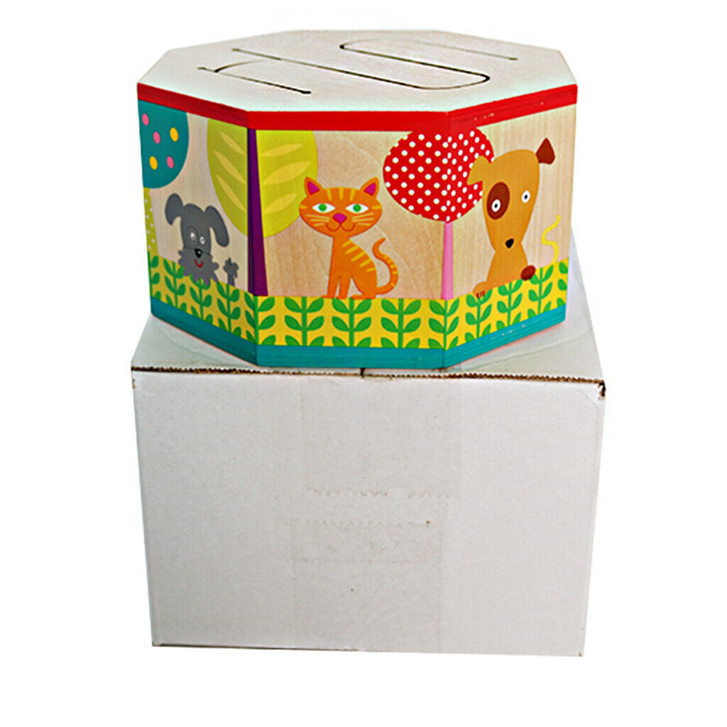 Child / baby learning Orff instrument, wooden drum