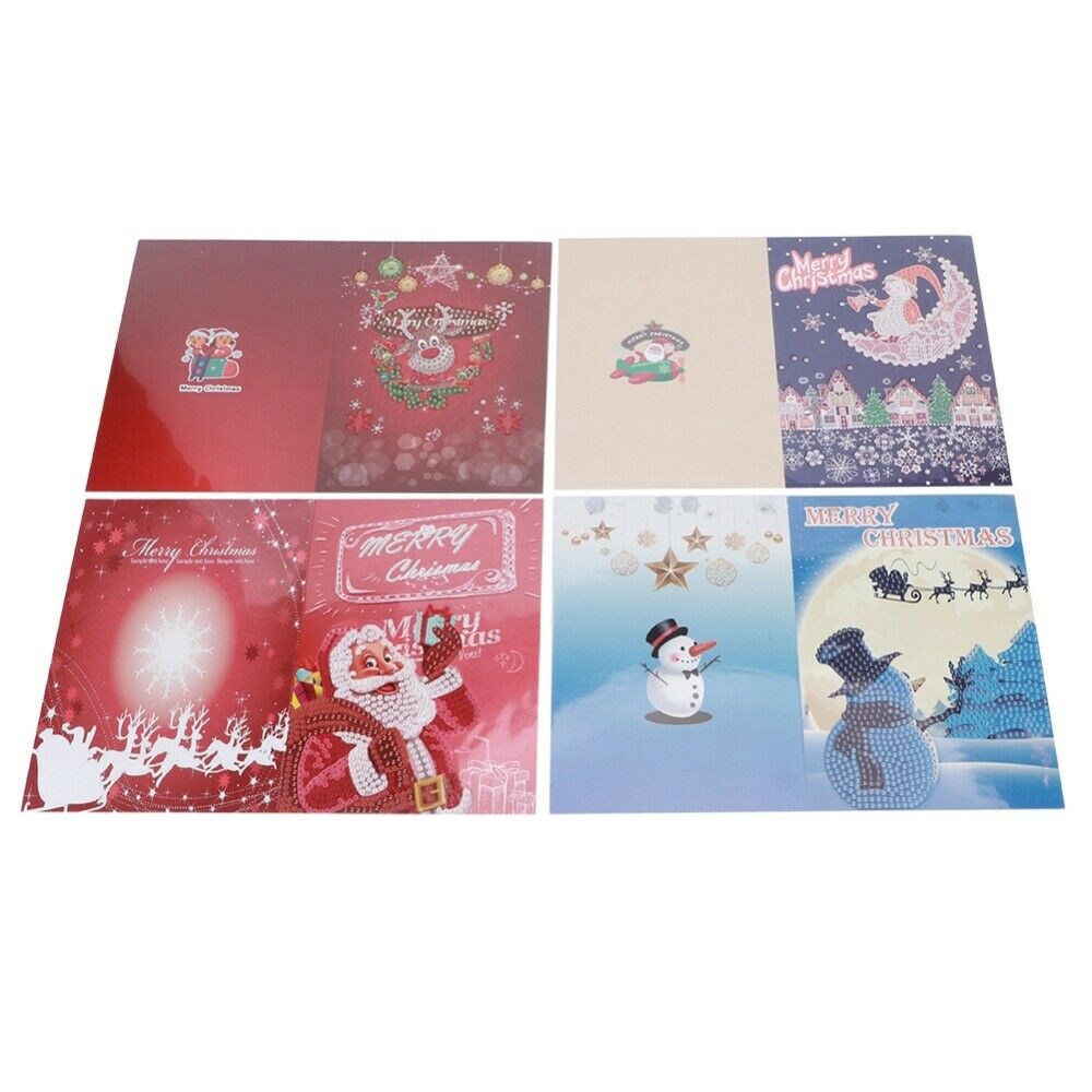 DIY Diamond Painting Greeting Card Christmas Xmas Home Decoration Gift