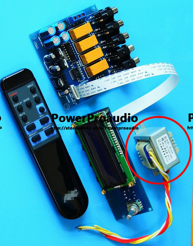 2017 New CS3310 Remote volume potentiometer Preamp board 4 ways input + display