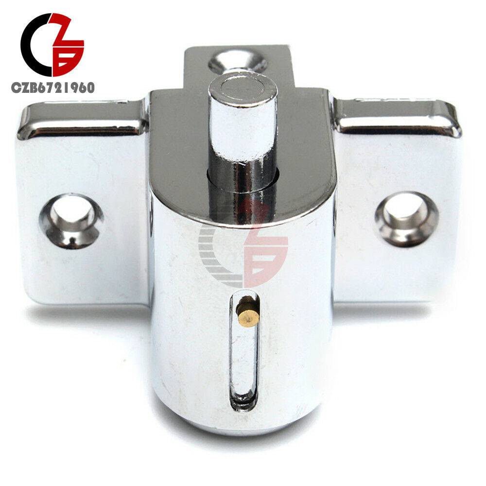 Door Window Bolt Catch Push Lock Aluminum Sliding Patio Sash Security Key Screw