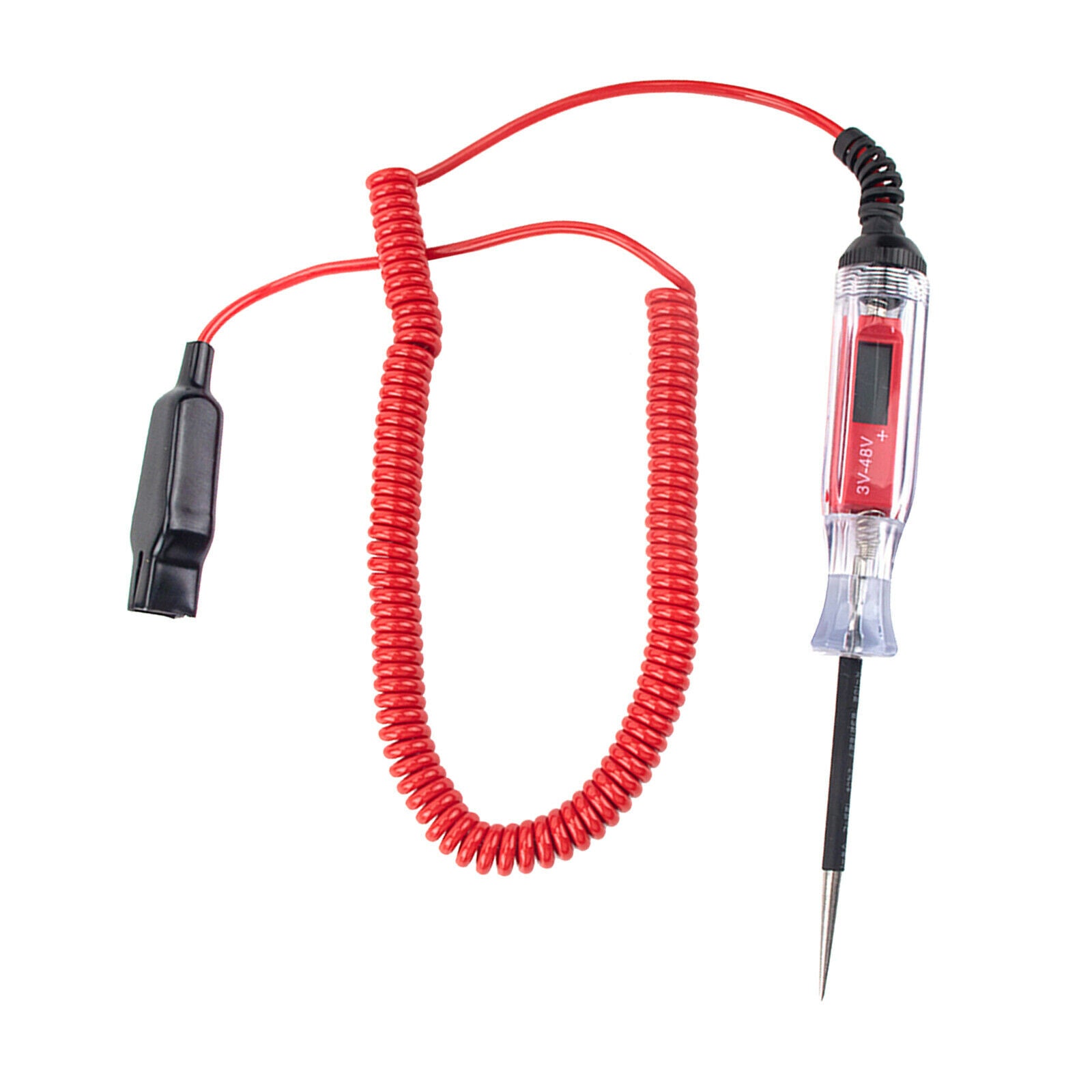 Heavy Duty 3-48V Auto LCD Circuit Tester Test Pen with Stainless Probe