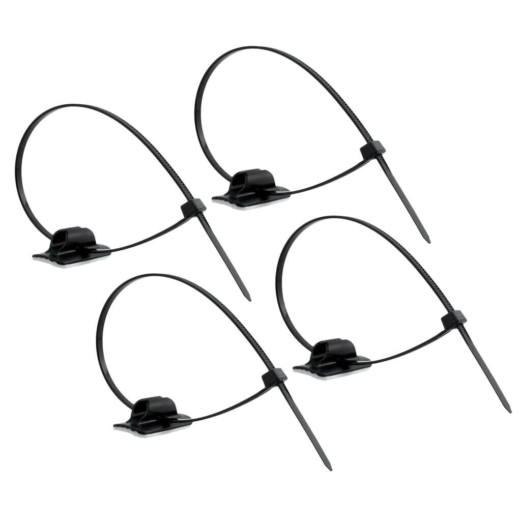 4pcs Bike  Cycle MTB Clips Buckle Brake Gear Hose Cable Tie Guides
