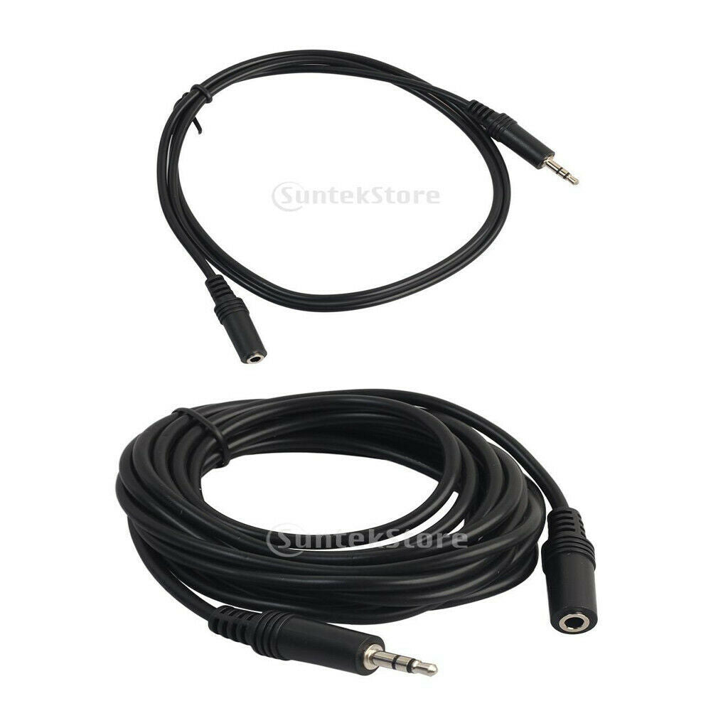 2 Pieces 3.5mm Stereo Audio Extension Cable,AUX Male to Female Headphone