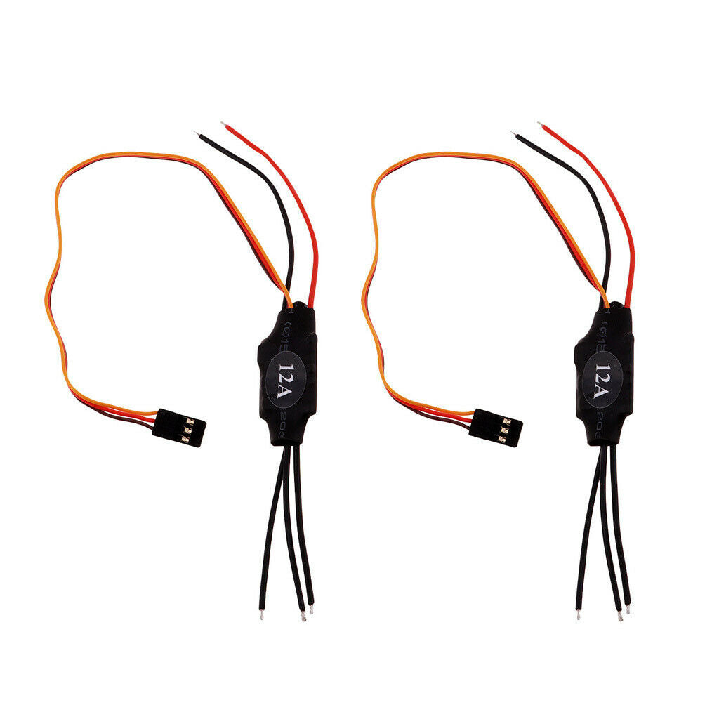 2pcs 12A Brushless ESC Electric Speed Controller for Airplane
