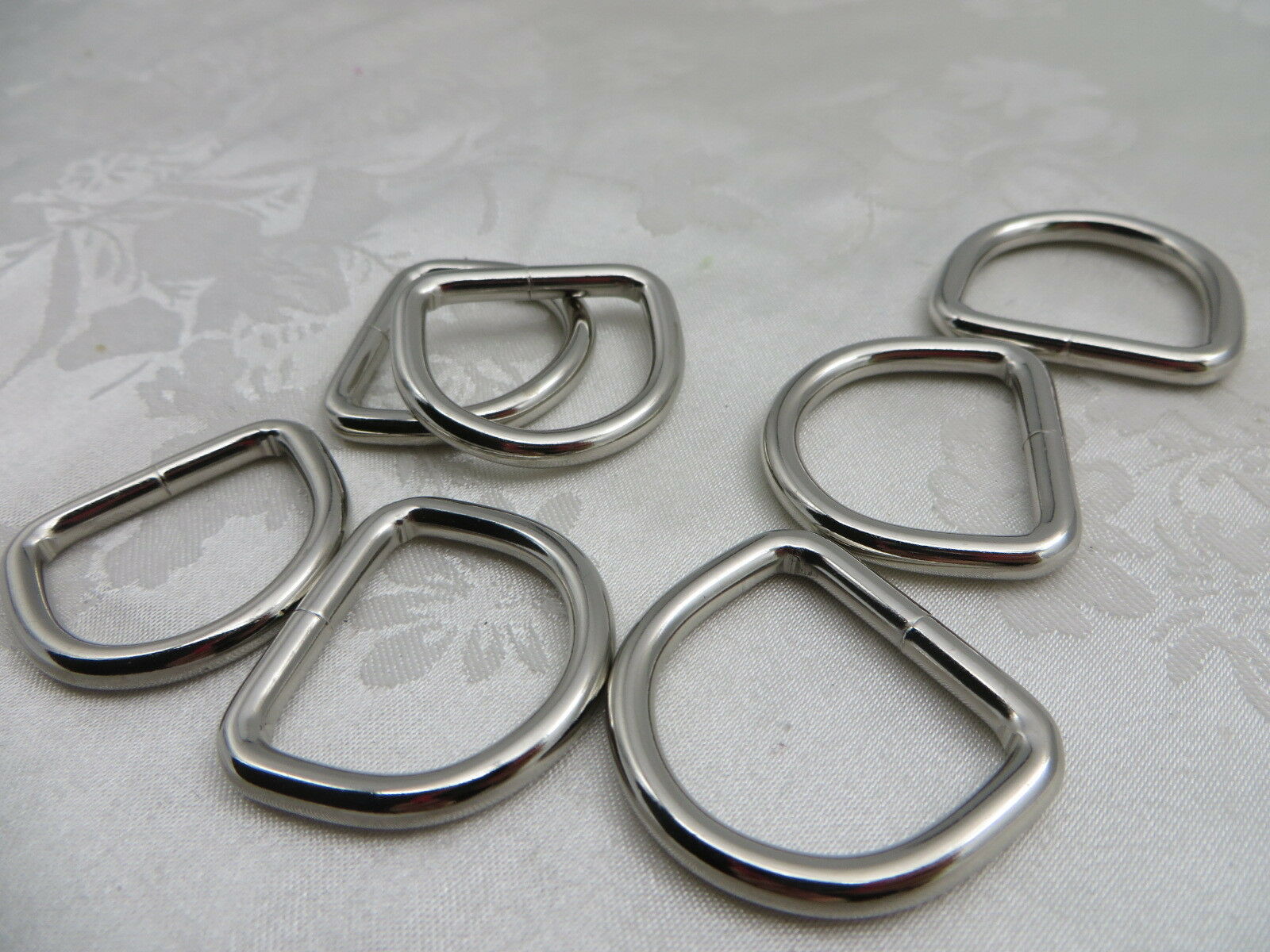 40x 1'' (25mm) Welded Dee Rings for webbing strapping- Heavy D Ring