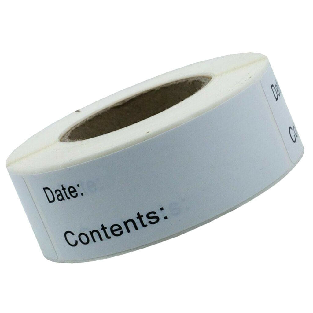 125Sheets Freezer Labels Stickers Paper Self-Adhesive Date Mark Labels DIY