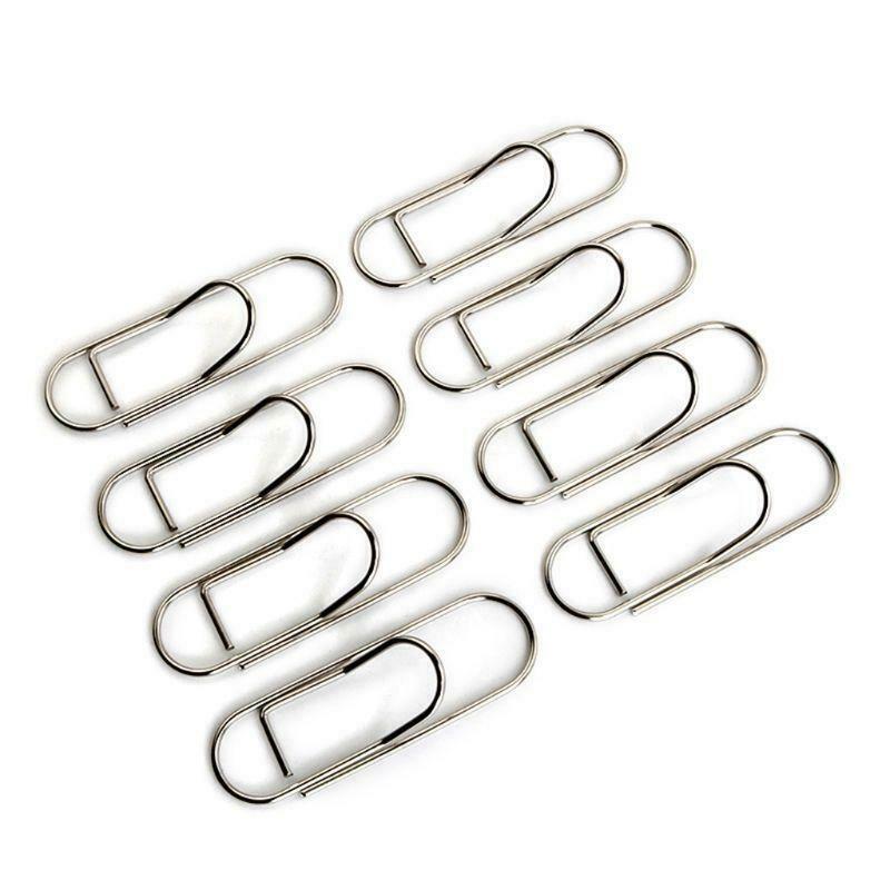 25Pcs Stainless Steel Pen Holder Clip for Notebook Journals Paper Office Supply