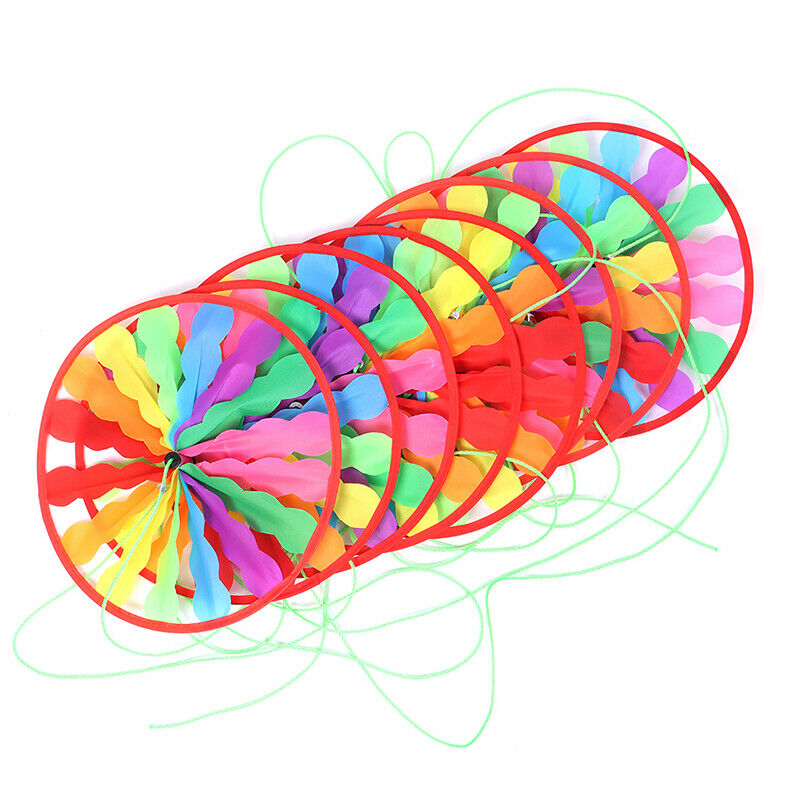 Rainbow Wheel Windmill Wind Spinner Whirligig Garden Funny Children ToysBDAU