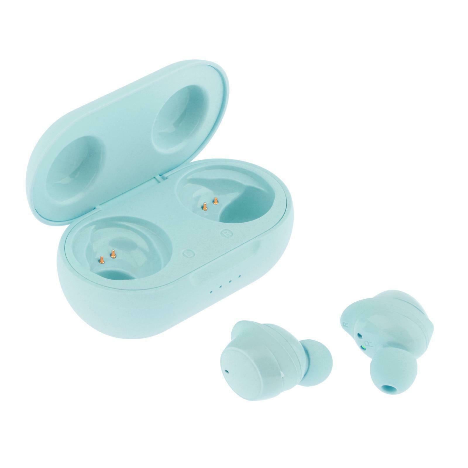 Wireless Bluetooth Earbuds TWS Ear Buds in-Ear Headphones Blue
