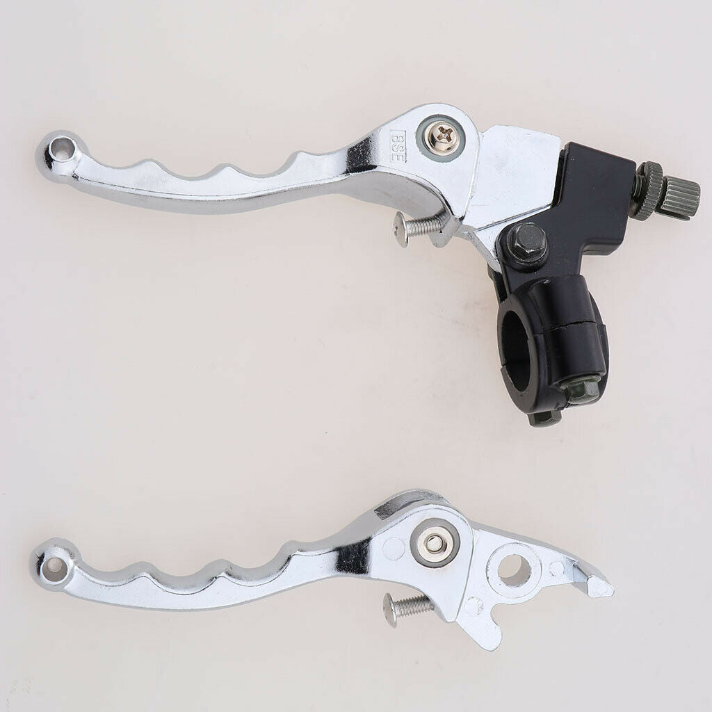 1 Pair Chrome Folding Brake Clutch Levers for Bosuer 110 140 125cc Scooter
