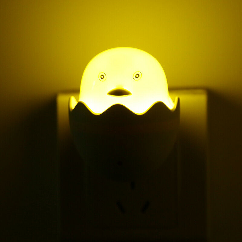 Cute Mini Night Light Yellow Duck Children's Bedroom Lamp Home Decor US P.l8