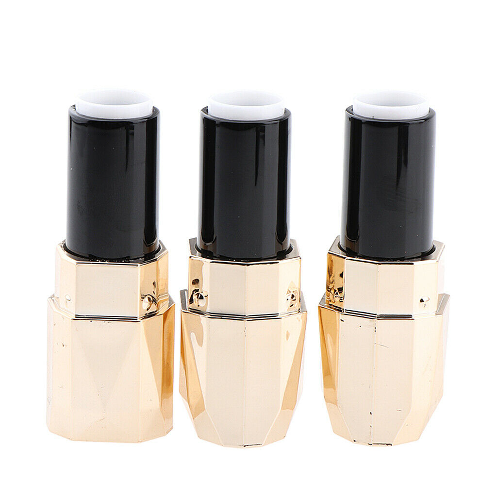 3pcs Lipstick Tube Lip Pigment Containers Cosmetic Case