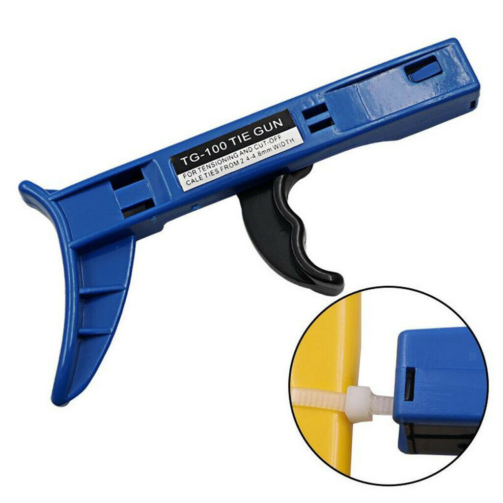 Adjustable Cable Tie Tensioner Pull Tighten Fasten Cable Tie Gun 2.4mm-4.8mm