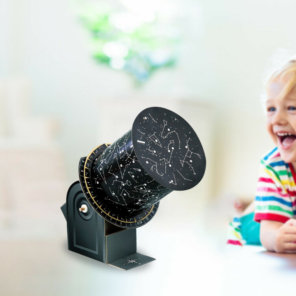 Paper Constellation Projector Science Exploration Kids Educational Toys Black