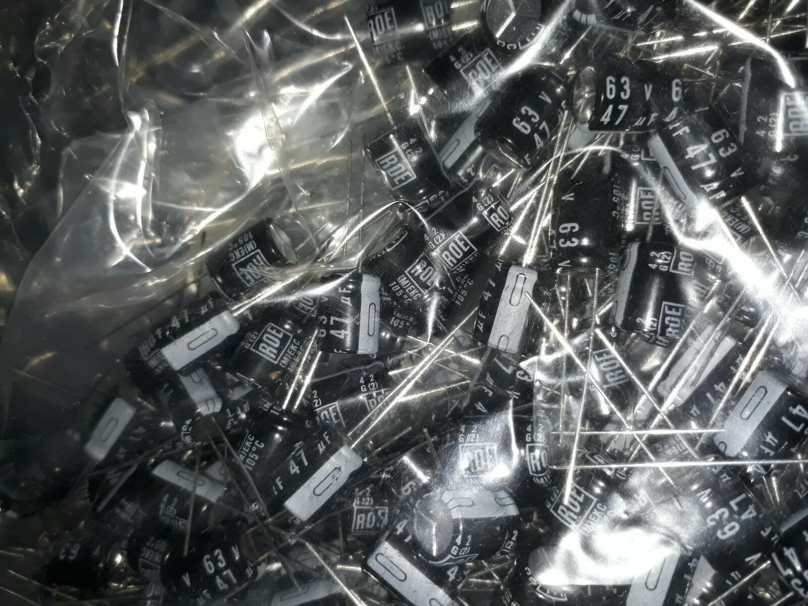 40pcs NEW ROE EKC 47uF 63V 105C LOW ESR LONG LIFE AUDIO GRADE HI-END CAPS !