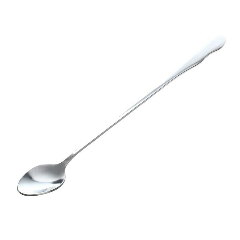 10" Stainless Steel Tableware Long Handle Scoop Teaspoon K2A4A4