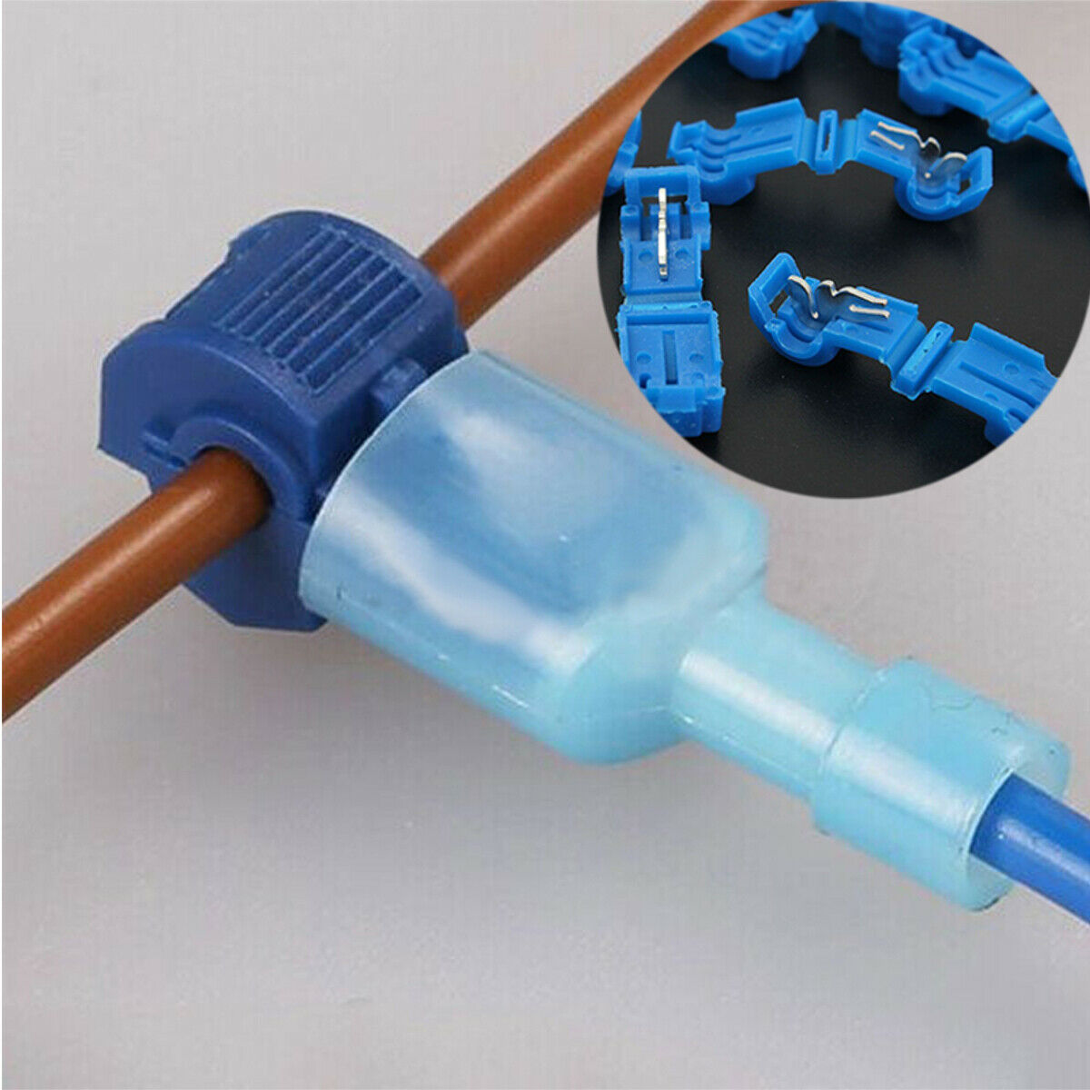 Quick Lock Splice Wire Connector Terminal Crimp Clip Car Wiring Cable Kit 40pcs