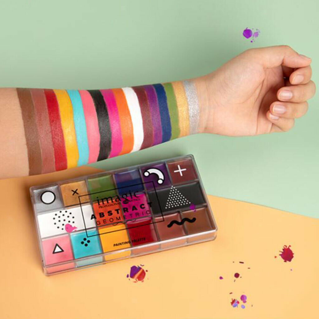 Professional 16 Colors Flash Paint Oil Makeup Palette Kit for Halloween Prom
