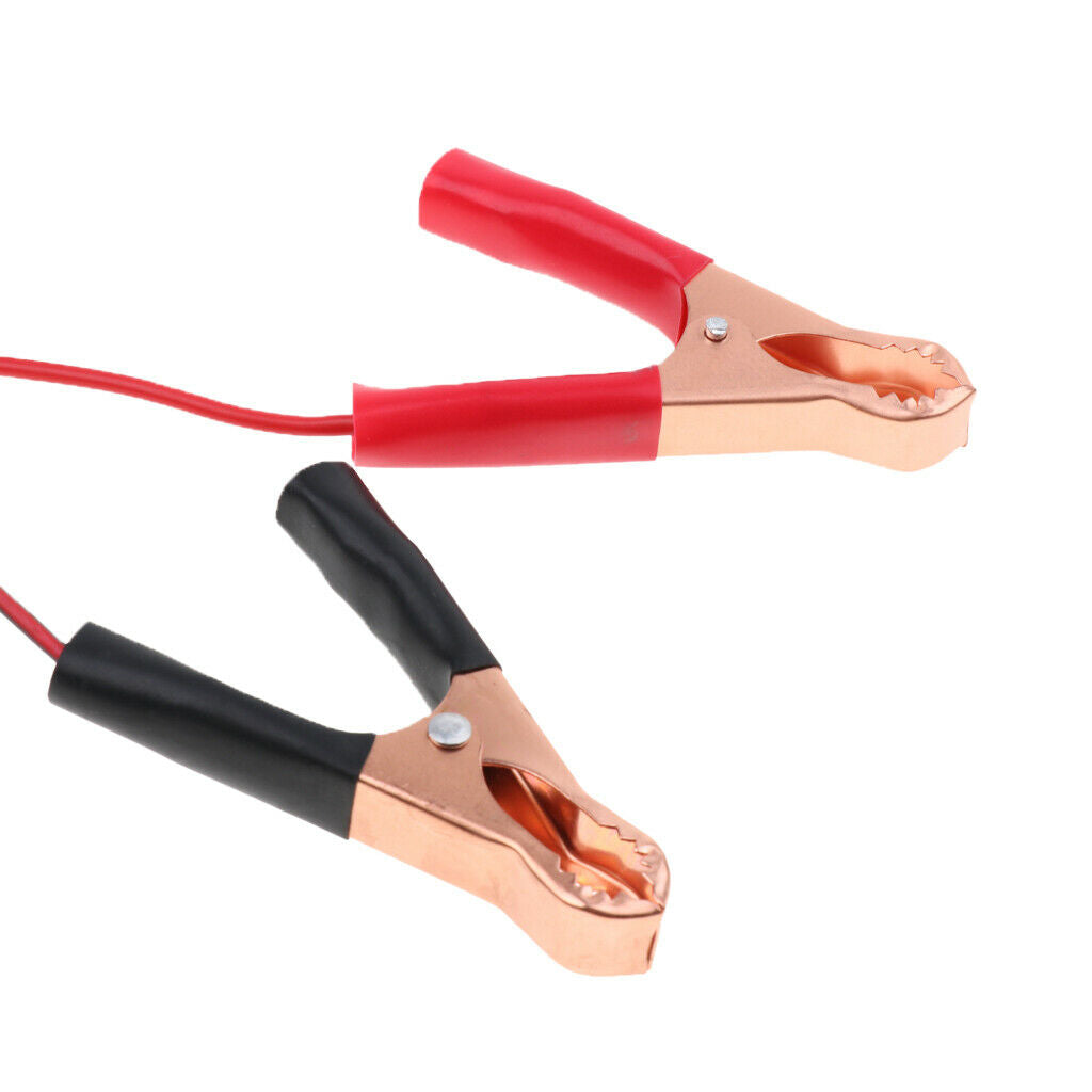 2x Battery Alligator Clip To SAE 16 Gauge 2 Pin Cord Fuse Quick Connectors