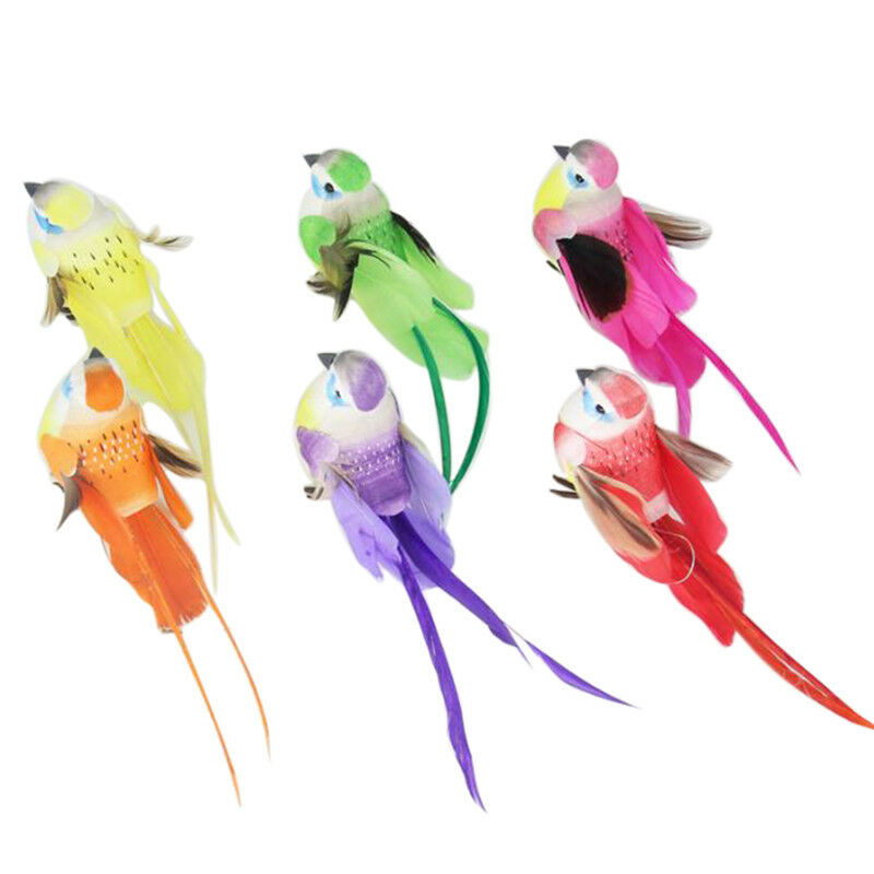 DIY mini craft birds artificial bird feather foam simulation bird home de.l8