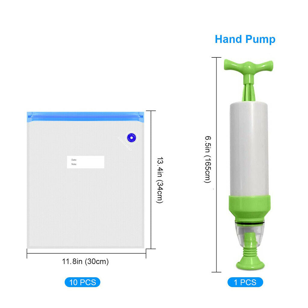 10Pieces Reusable with Manual Air Pump for Filament Storage Prevent Humidity