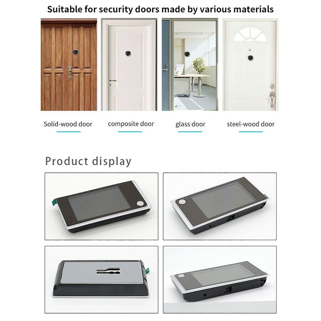 digital color LCD peephole viewer door camera cam security monitor visiable, 120
