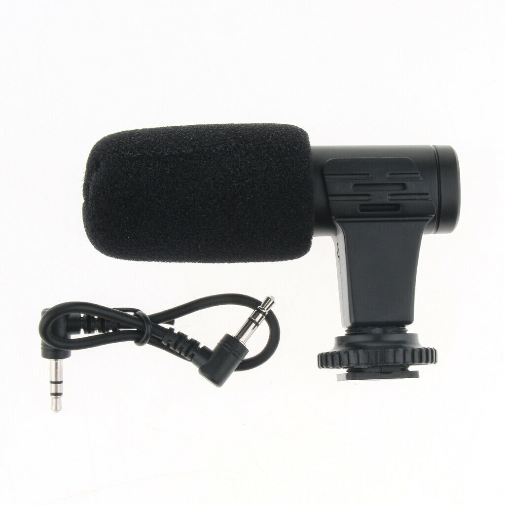 MIC-06 External 3.5mm Mini Mono Microphone Mic for Nikon Pentax DSLR Camera