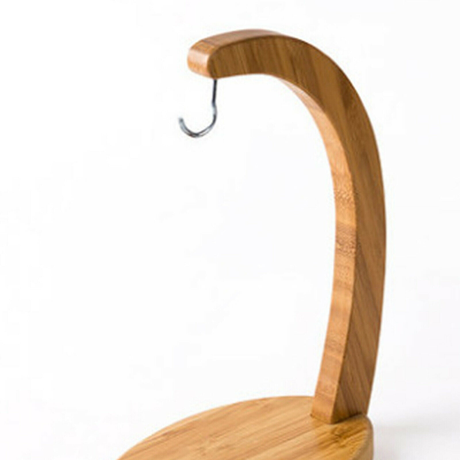 Banana Holder Tree Stand Bamboo Hanger Rack Fruit Display Hook Kitchen