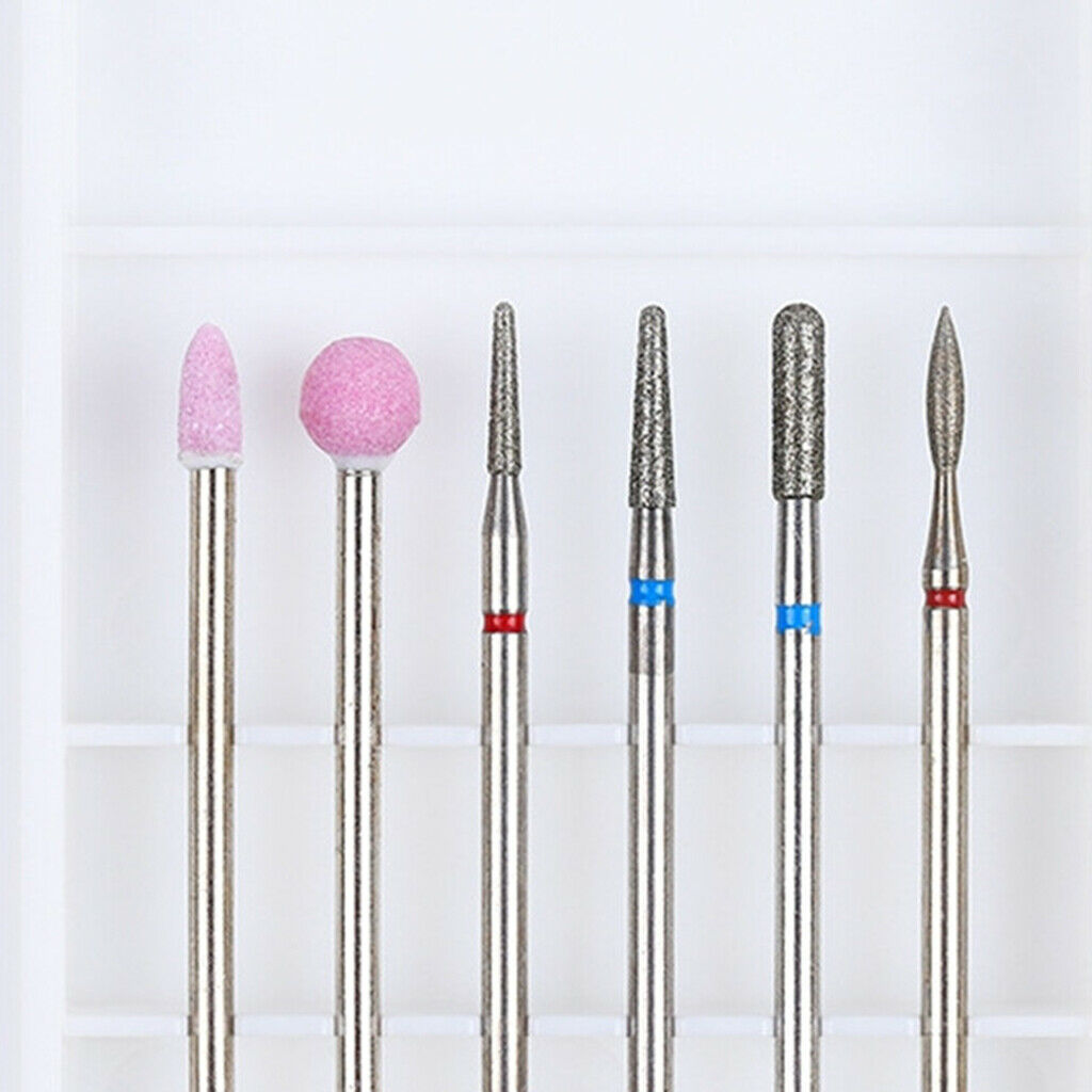 6pcs Carbide Electric Nail Art Filing Drill Bits Grinding Polishing Head 11