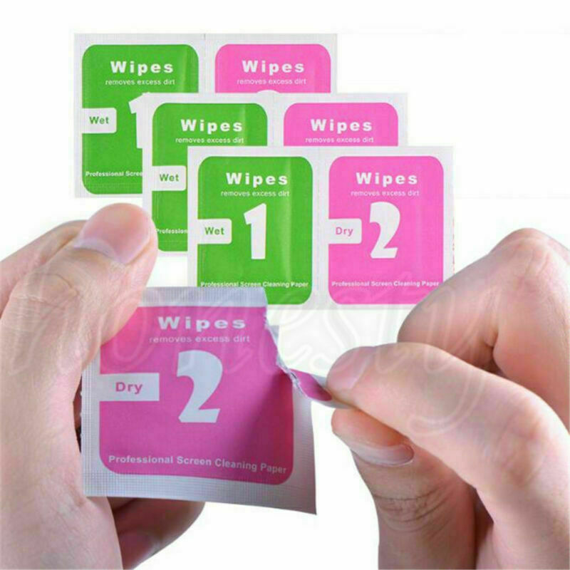 50PCS Camera Lens Cleaning Cloth LCD Screens Dust Removal Wet Dry Wipe Paper