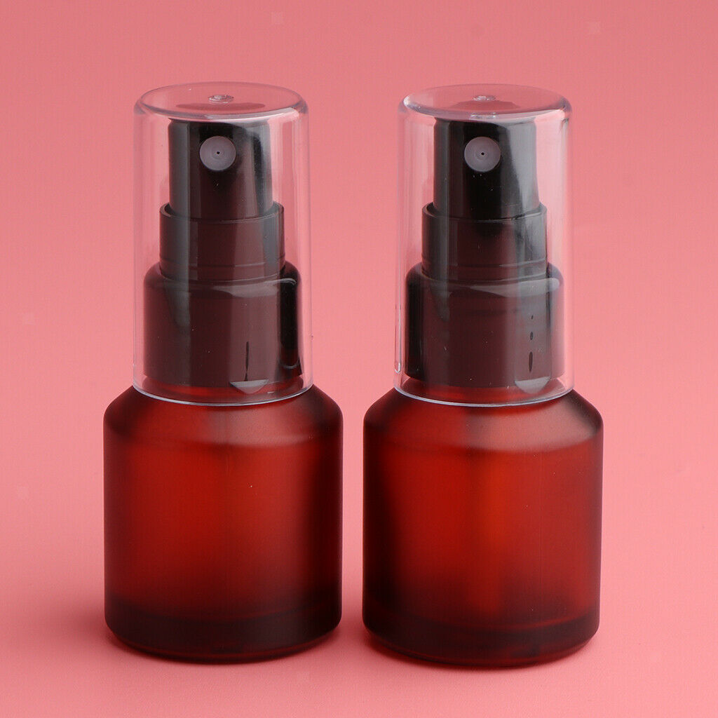 8Pcs 4 Size Refillable Travel Empty Glass Perfume Spray Bottle Atomizer Pump