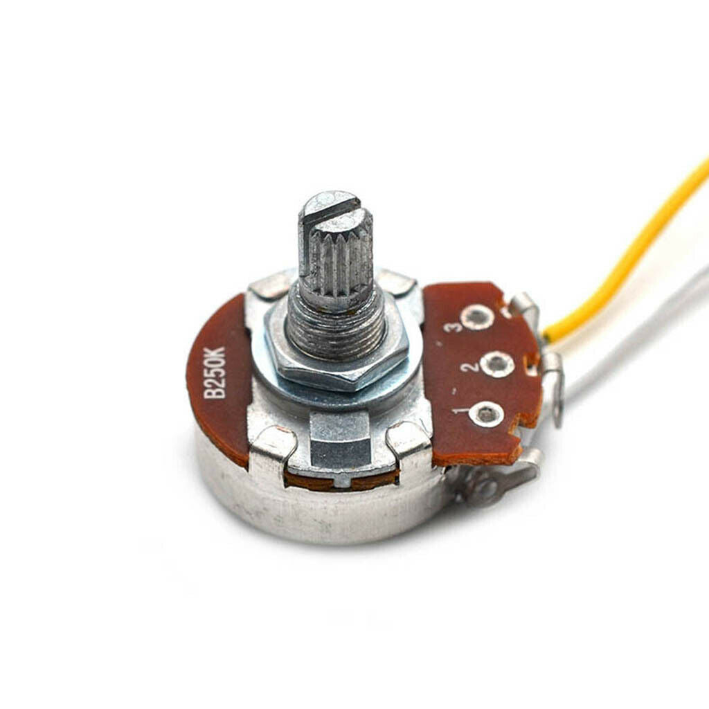 Durable DIY Jazz Bass Circuit Wiring Harness A250K B250K Pots with Socket