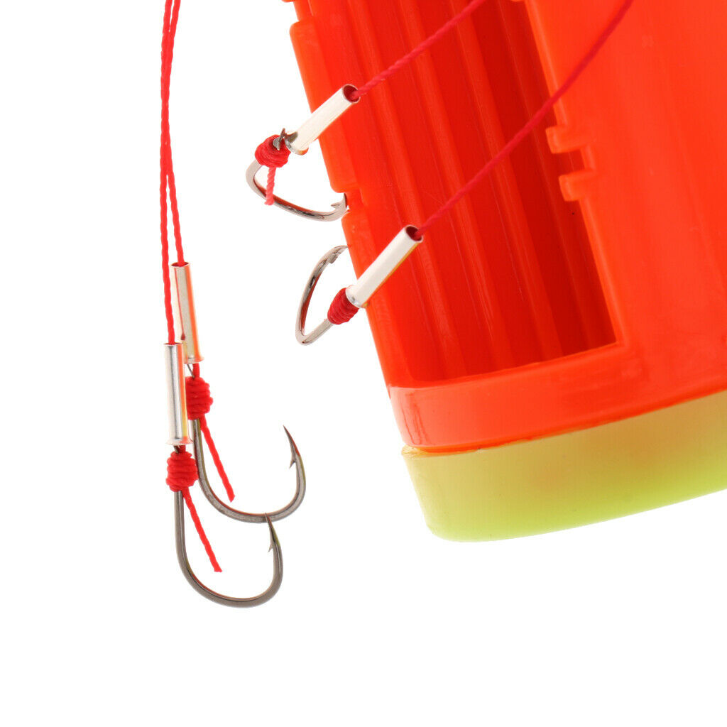 7# Cluster Bomb Explosion Hooks with Bait Holder Fishing Hook Tackle Set