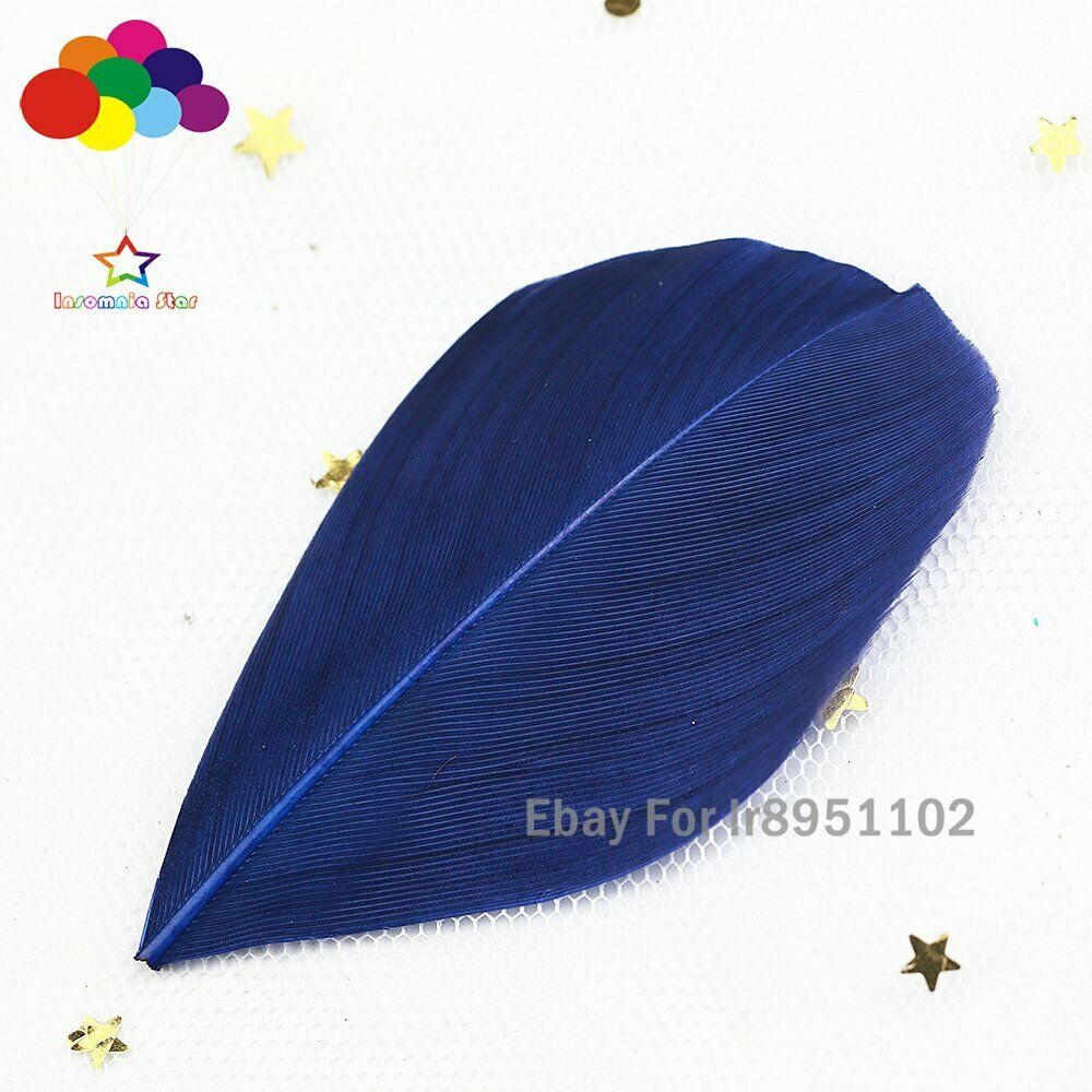 Natural Swan Feathers 5-7cm Plumes Navy Goose Feather Plume for DIY Wedding Diy