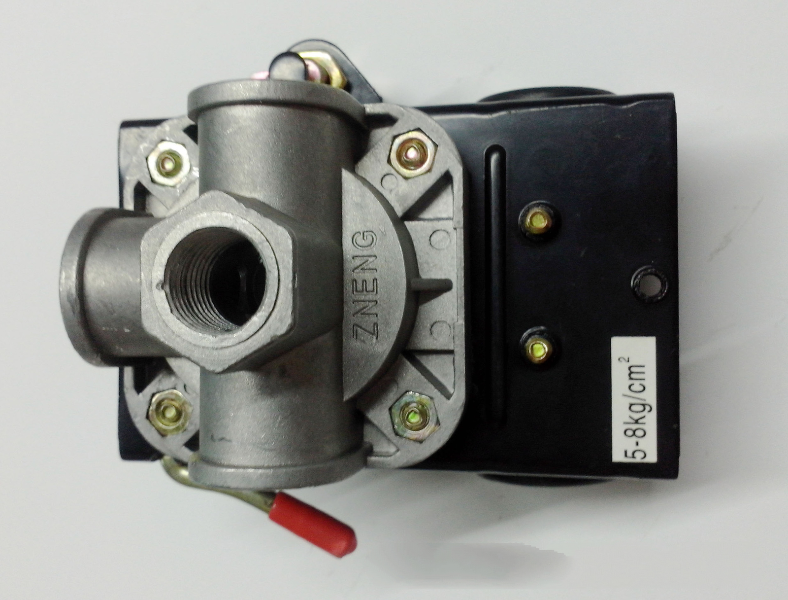 120PSI 4 Port Unloader On/Off Lever Air Compressor Pressure Switch Control Valve