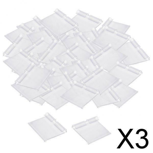 3X Clear Plastic Label Holder Retail Price Tag Label Holder 60x42mm