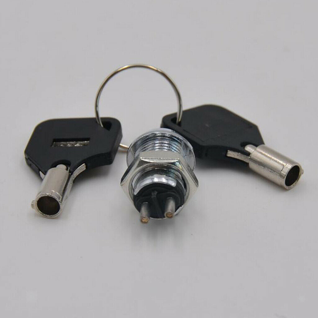 15mm Security Barrel Switch SPST 2 Position with 2 Barrel Keys 907A UK
