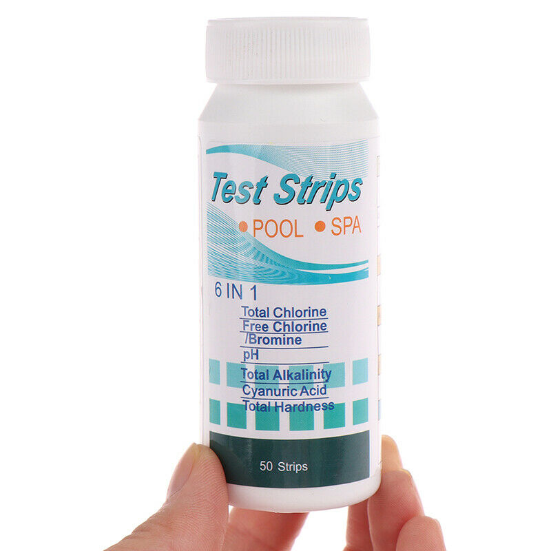 6 In 1 Multipurpose Chlorine PH Test Strips SPA Swimming Pool Water Tester P NC