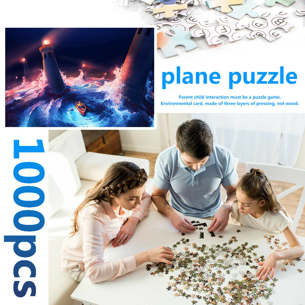 1000pcs DIY Storm Girl Boat Puzzle Educational Learning Assembling Toys @